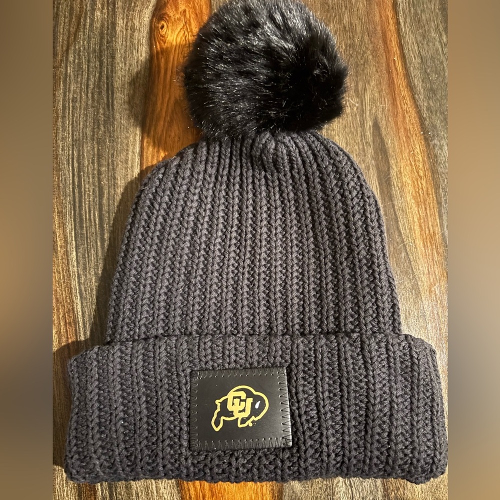 Colorado Buffaloes Black Knit Pom-Pom Beanie